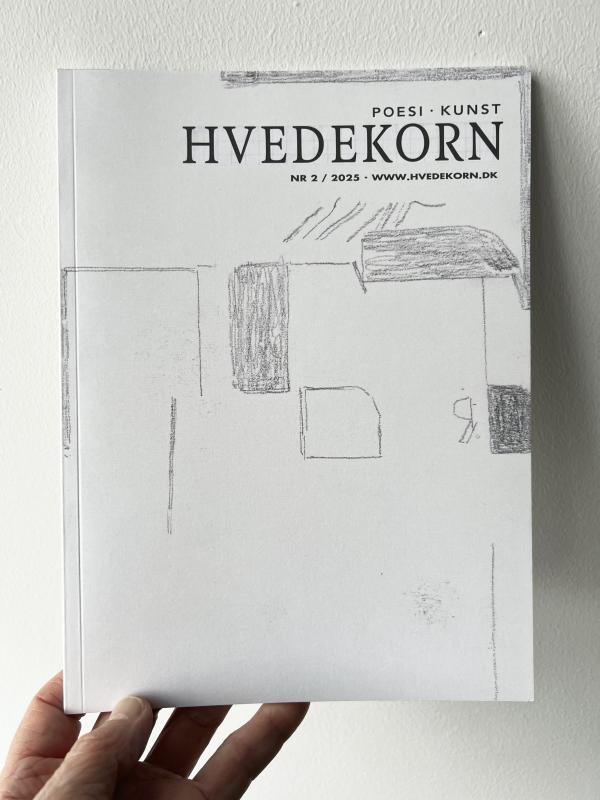 Hvedekorn nr, 2 / 2025. Forsidetegning Kristofer Hultenberg