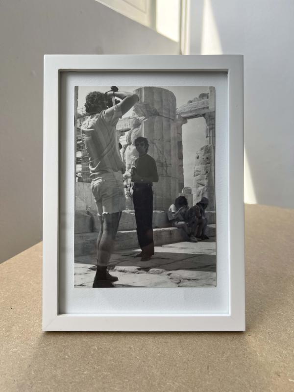 Akropolis, 1973. S/h analogt papirfoto. Bodil Sohn