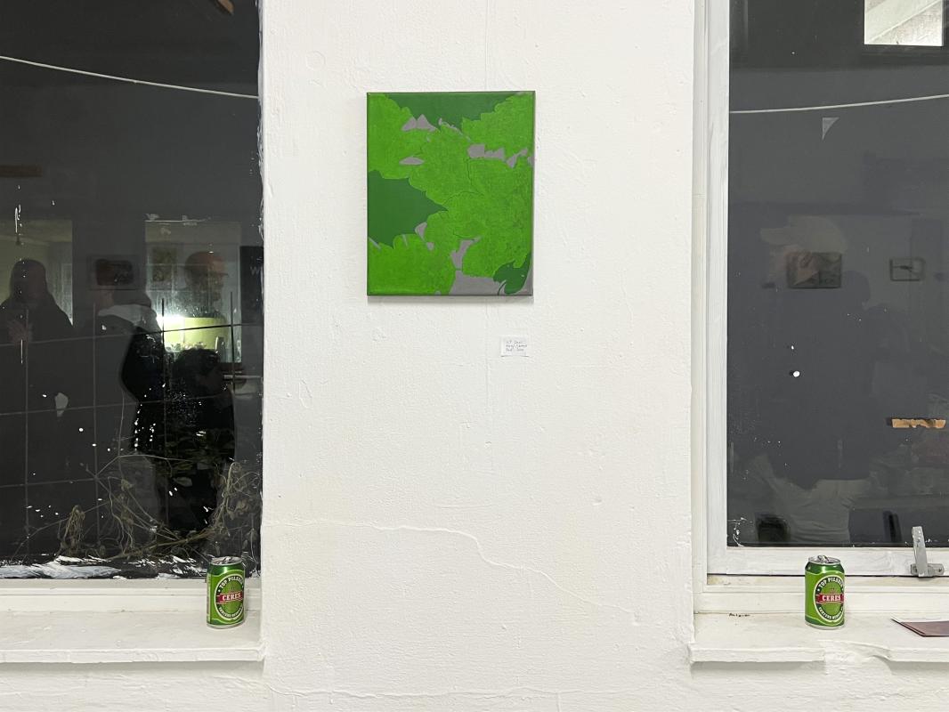 U.T. 2001. Akryl/lærred. 34 x 28 cm.